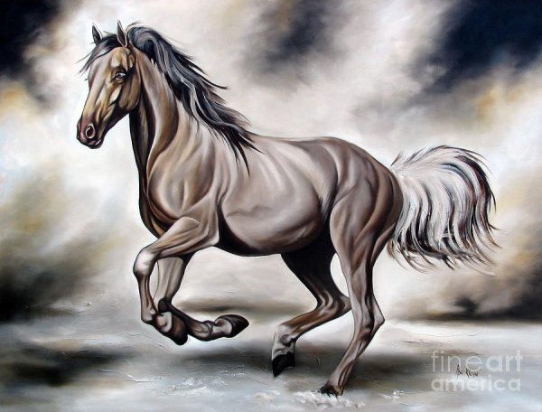 Бегущая лошадь рисунок
