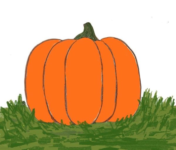 Детские рисунки тыква