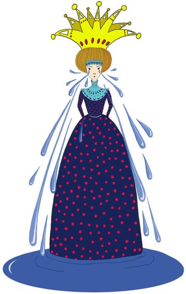 Иллюстрация к сказке Царевна лягушка карандашом