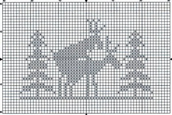 Схемы оленей для жаккарда