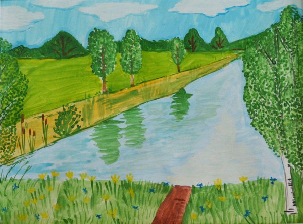 Рисунки родного края детские