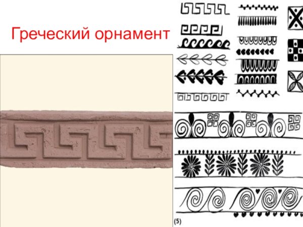 Вазопись древней Греции Меандр