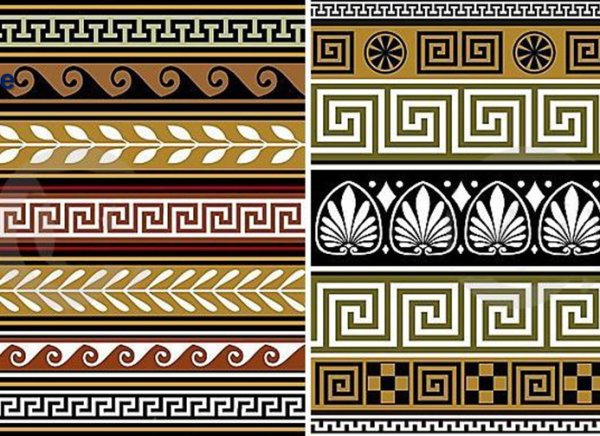 Орнамент древней Греции Меандр