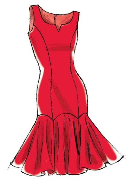 Нарисовать платье