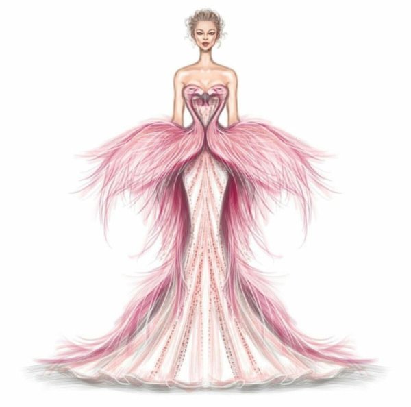 Нарисовать платье