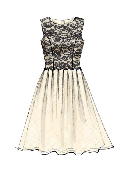 Эскиз коктейльного платья