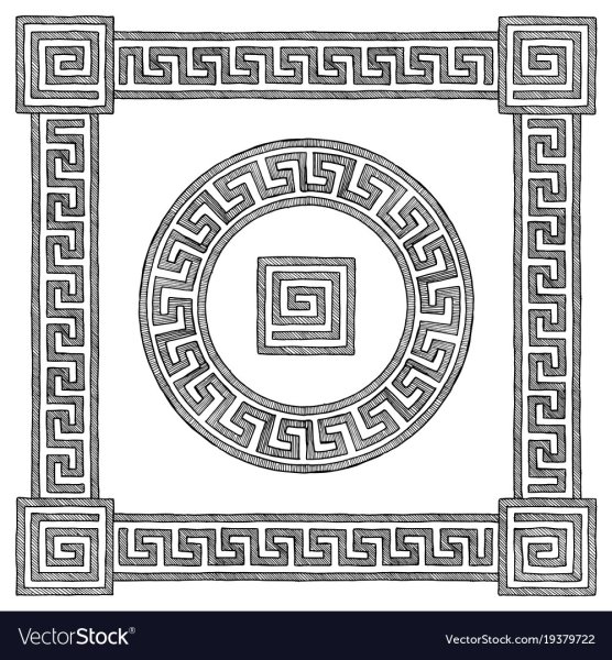 Древнегреческий орнамент Пальметта