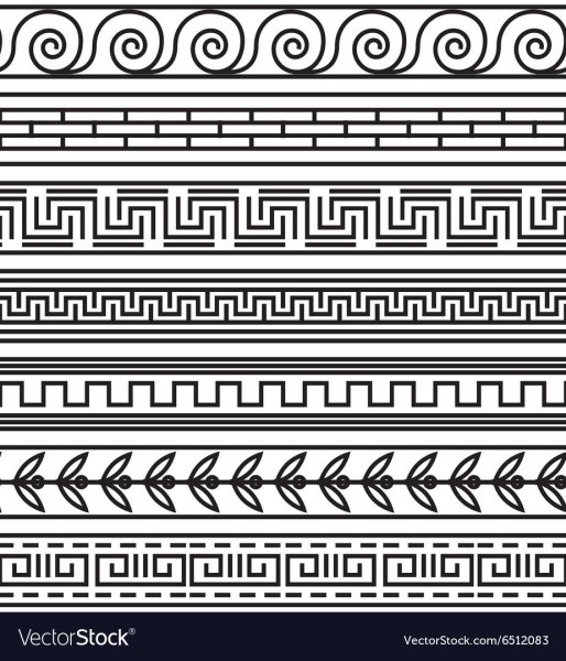 Орнамент волны в древней Греции