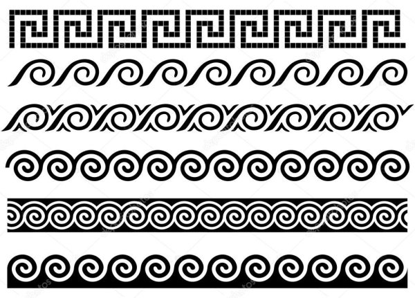 Орнамент древней Греции Меандр