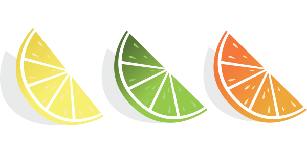 Долька лимона вектор
