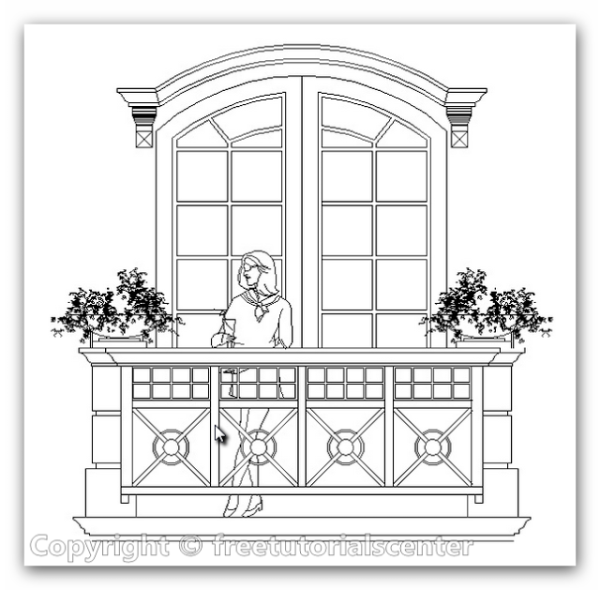Балкон раскраска для детей