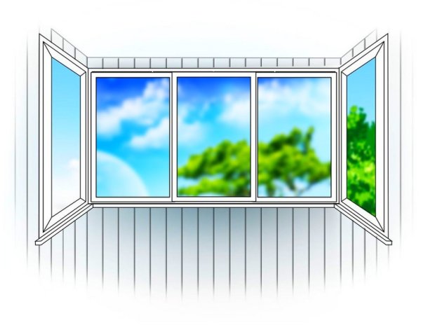 Остекление балконов стеклопакетами с узором