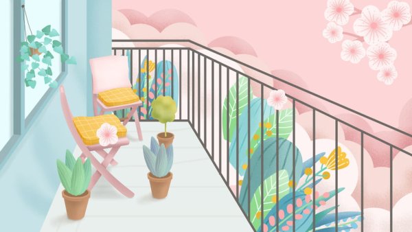 Балкон мультяшный