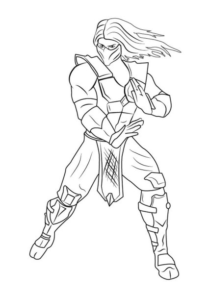 Раскраски мортал комбат Ермак