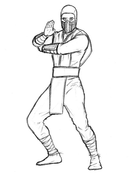 Раскраски Mortal Kombat