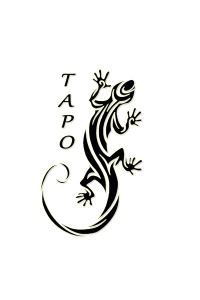 Тату ящерица трайбл