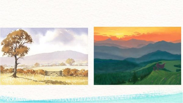 ДХШ воздушная перспектива