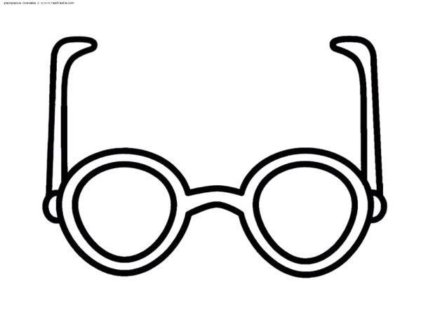 Очки раскраска для детей