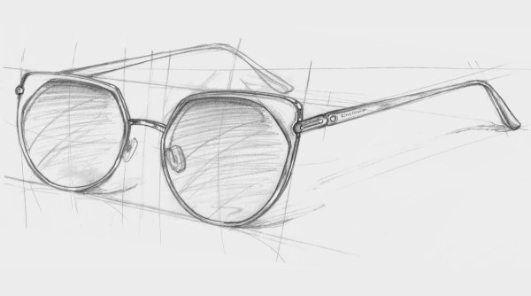Очки скетч