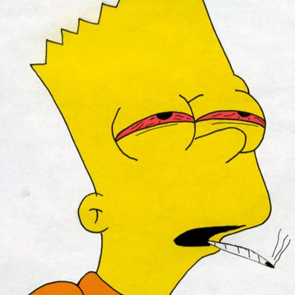Барт симпсон курит
