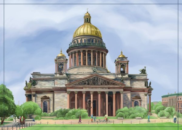 Исаакиевский собор лицевая сторона