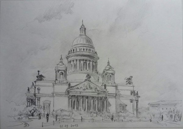 Исаакиевский собор в Санкт-Петербурге раскраска