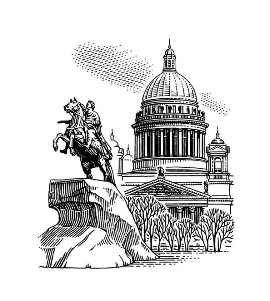 Исакиевский собор рисунок