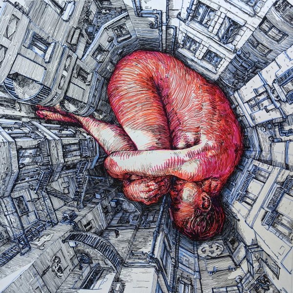 Сюрреализм рисунки ручкой