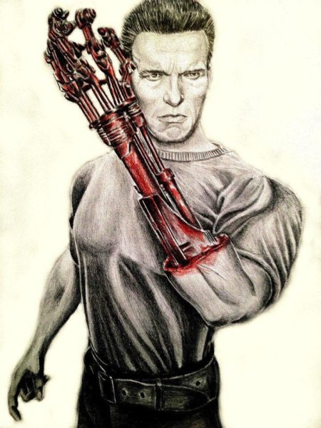 Терминатор 2 т 800 Арнольд Шварценеггер арт