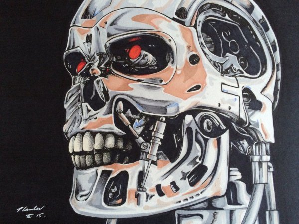 Терминатор эндоскелет т-800 рисунок