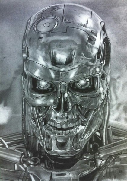 Терминатор т 800 тату эскизы