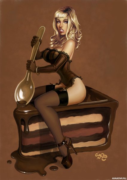 Мультяшные девушки в чулках