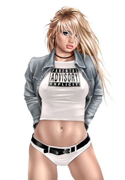 Мультяшные девушки в чулках