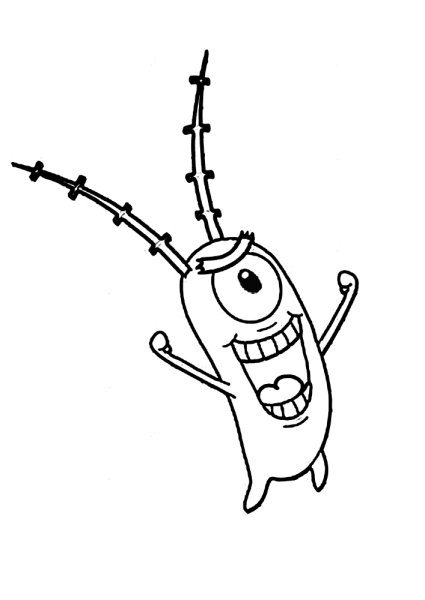 Планктон раскраска