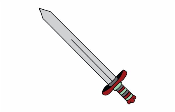 Меч мультяшный