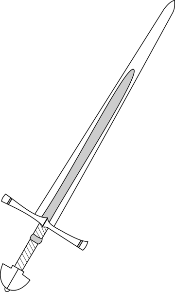 Меч раскраска
