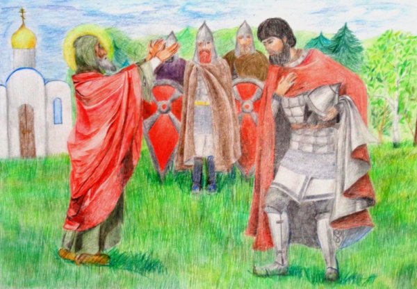 Сергий Радонежский и Дмитрий Донской для детей