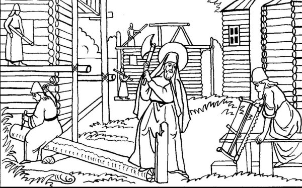 Житие Сергия Радонежского рисунок