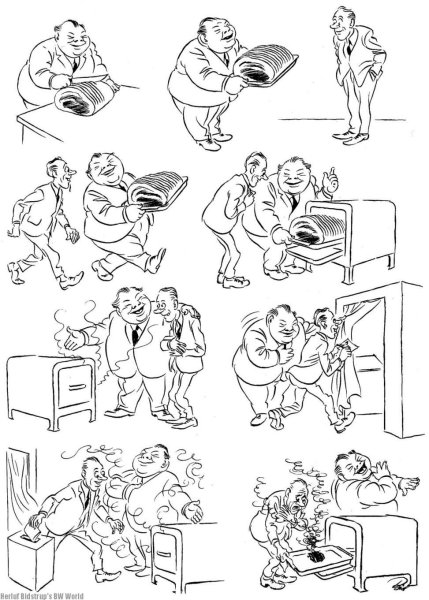 Художник-карикатурист Херлуф Бидструп