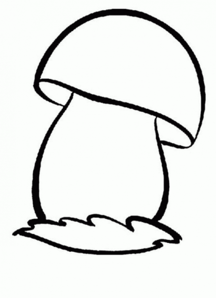 Гриб раскраска