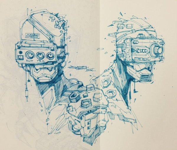 Киберпанк карандашом