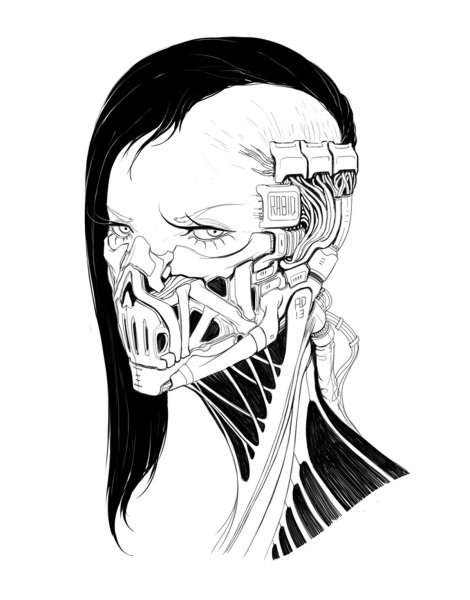 Татуировка Cyberpunk 2077 эскиз