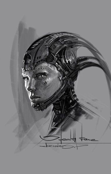 Киборг карандашом