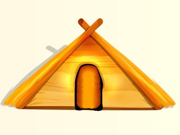 Домик с треугольной крышей для детей