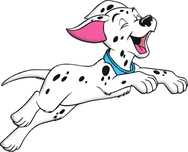 101 Далматинец мультфильм на белом фоне