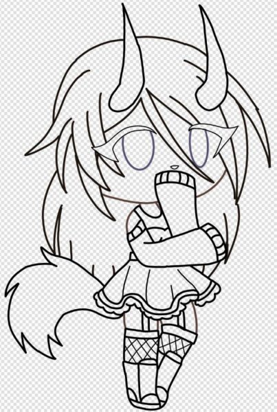 Раскраски гача лайф демоны