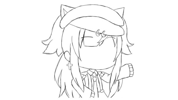 Рисунки для срисовки гача волосы