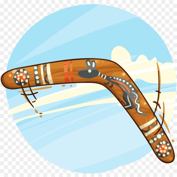 Бумеранг на прозрачном фоне