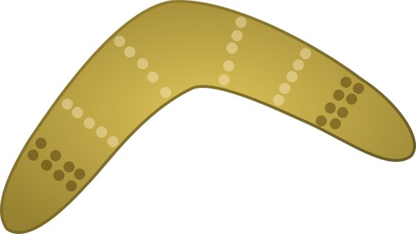 Бумеранг на прозрачном фоне