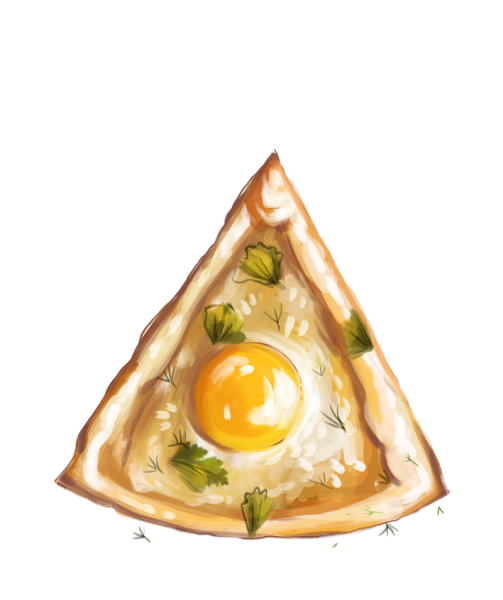 Аджарский хачапури вектор